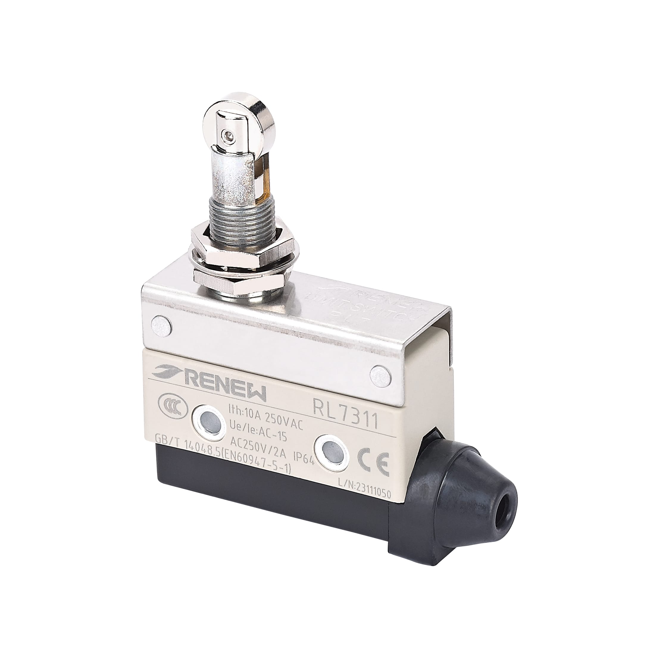 Panel Mount (Roller) Plunger Horizontal Limit Switch (6)